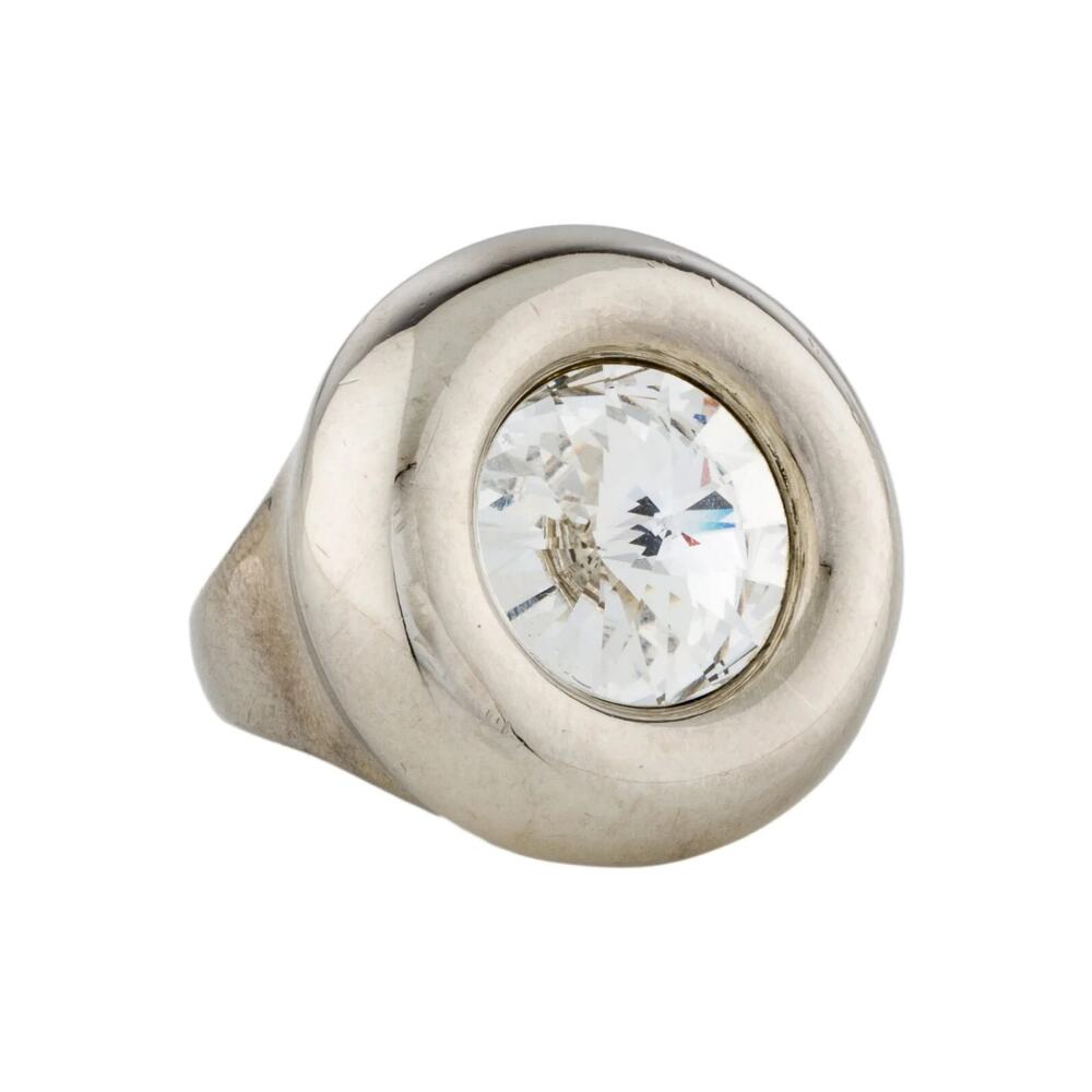 St. John Crystal Cocktail Ring SZ 7.75